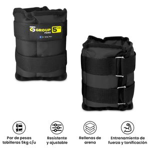 Pesas Tobilleras Ajustables 5kg CC Group