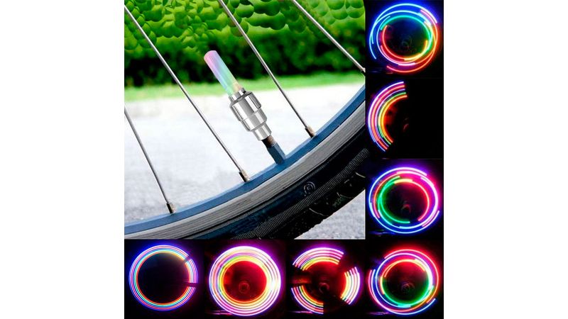 Luz Led de Pitón Multicolor para Bicicleta