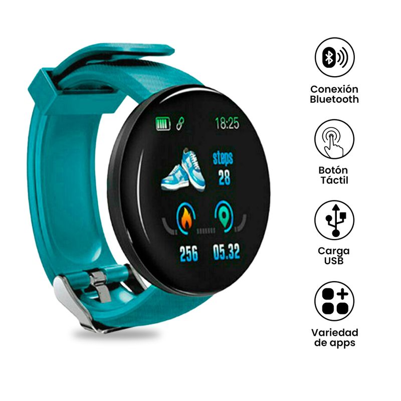 Smart Bracelet D18 Verde