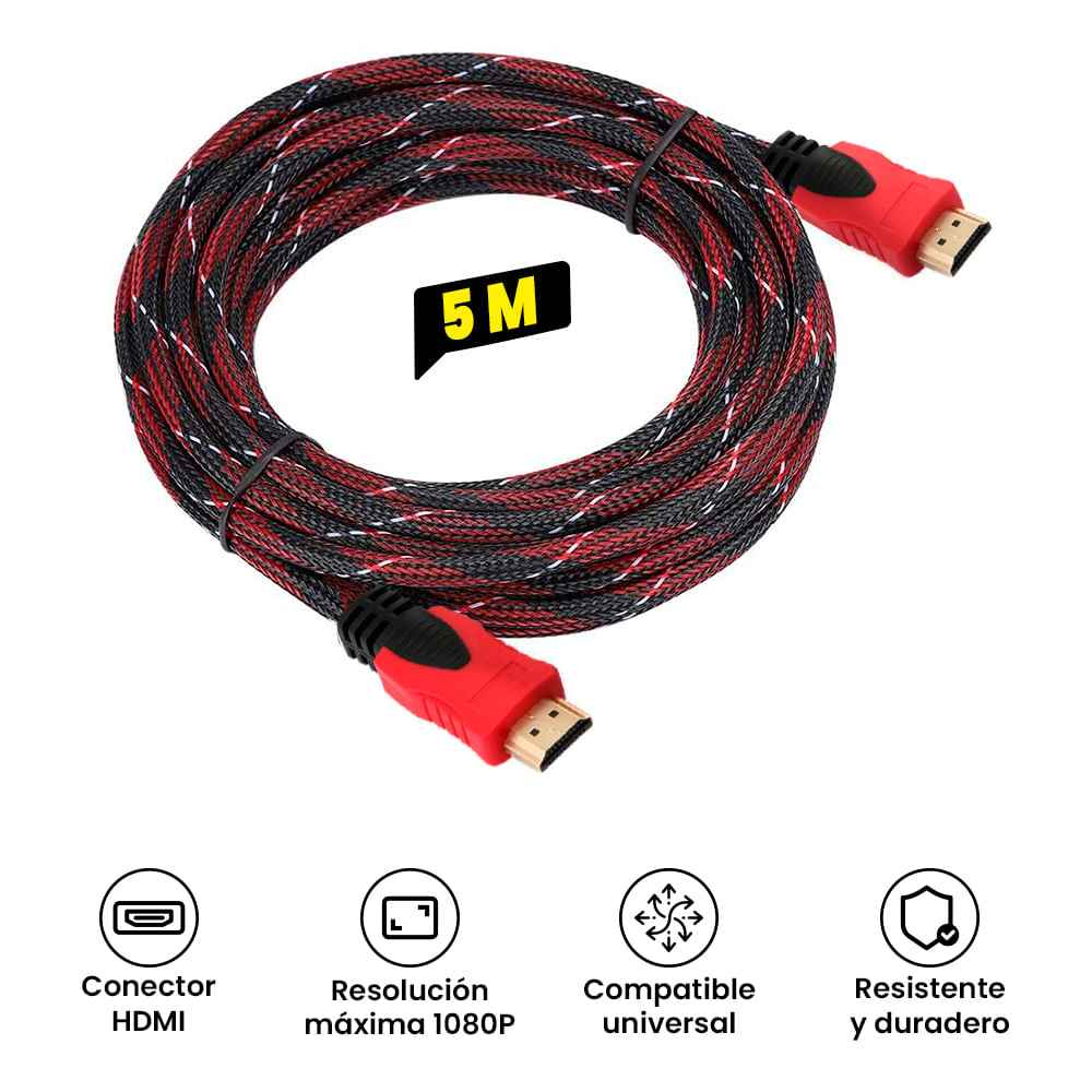 Cable HDMI / HDMI - 5 Metros