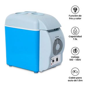Cooler Portátil para Auto Calefactor y Refrigerador 7.5 Lt.