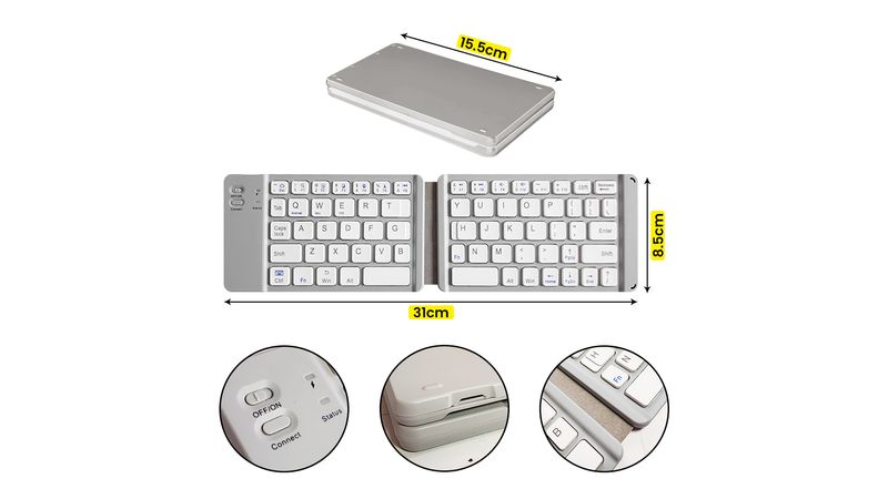 teclado inalámbrico plegable