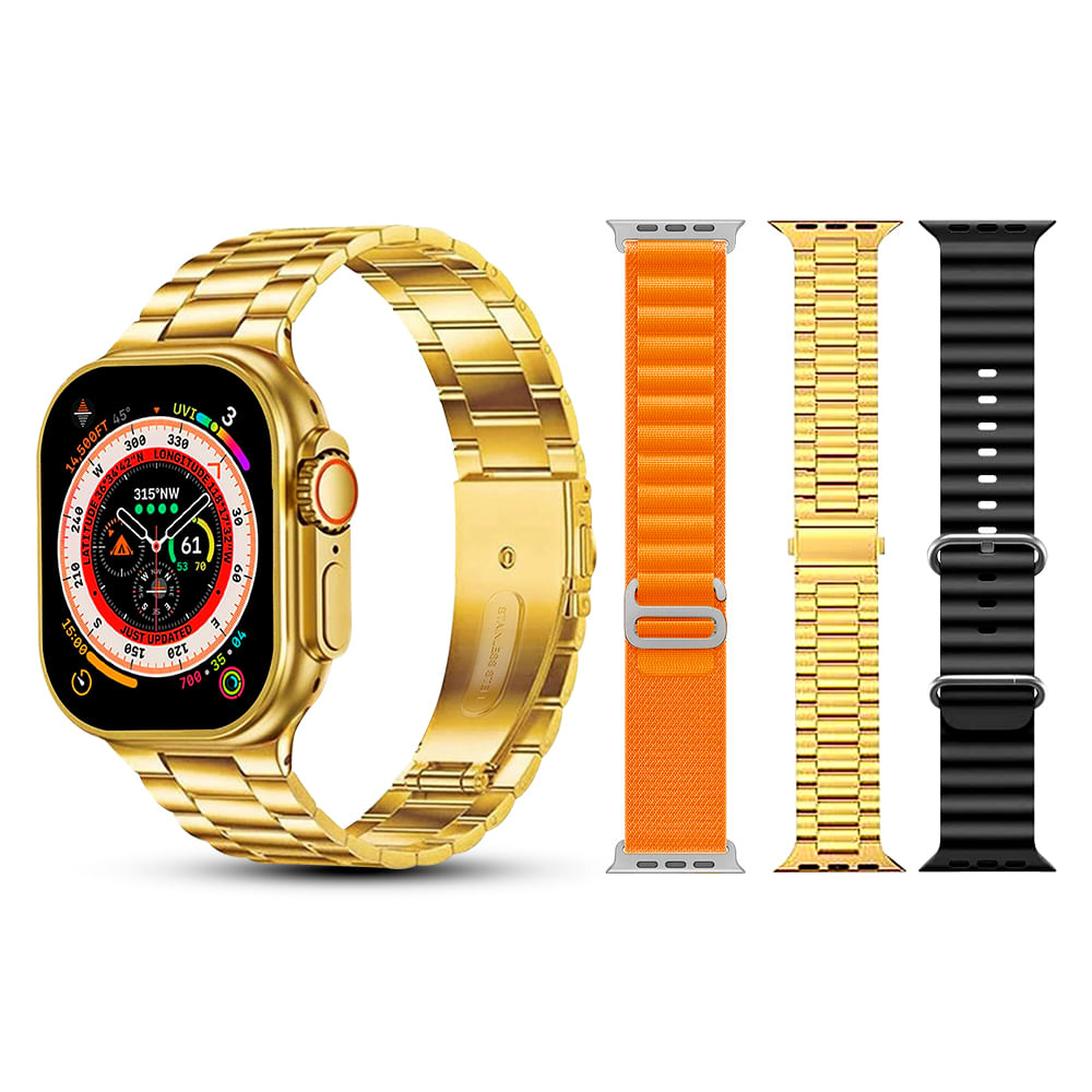 Smartwatch fashion dorado